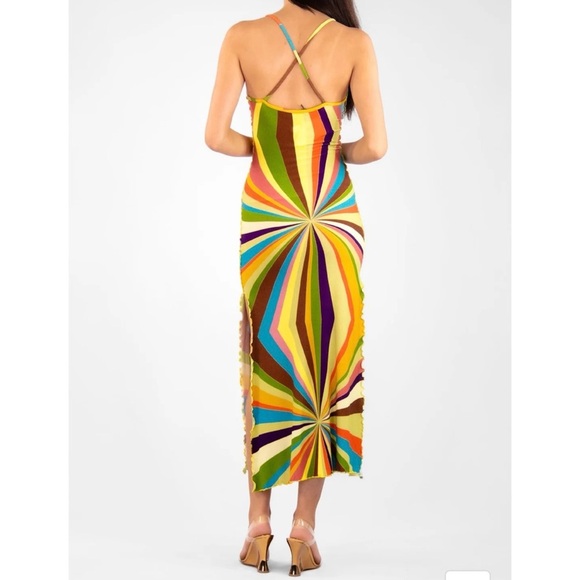 Siedres colorful Solana Sun Ray Knit Maxi Dress Maxi Dress NEW - Picture 4 of 11